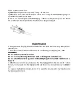 Preview for 7 page of Fantask EP23484WH Operating Instructions Manual