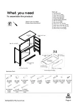 Предварительный просмотр 4 страницы fantastic furniture Arcadia Lowboy Assembly Instructions Manual