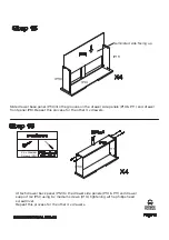 Предварительный просмотр 12 страницы fantastic furniture Arcadia Lowboy Assembly Instructions Manual