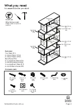 Предварительный просмотр 4 страницы fantastic furniture Aspect Bookcase Manual