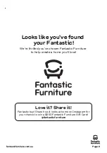 Preview for 2 page of fantastic furniture Bolster Chair Manual