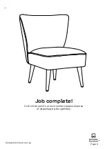 Preview for 6 page of fantastic furniture Bolster Chair Manual