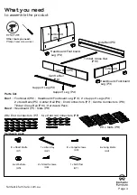 Предварительный просмотр 4 страницы fantastic furniture Bravo King Bed Manual