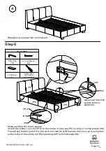 Предварительный просмотр 8 страницы fantastic furniture Bravo King Bed Manual