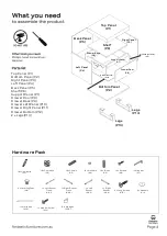 Preview for 4 page of fantastic furniture Bridge Bedside 1 Drawer Manual