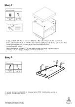 Preview for 8 page of fantastic furniture Bridge Bedside 1 Drawer Manual