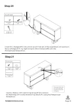 Предварительный просмотр 15 страницы fantastic furniture Bridge Buffet 3 Door Mk2 Oak Manual