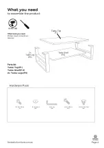 Предварительный просмотр 4 страницы fantastic furniture Bridge Coffee Table Manual