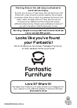 Предварительный просмотр 17 страницы fantastic furniture Buzz Student Desk Manual