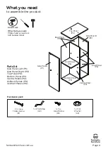 Предварительный просмотр 19 страницы fantastic furniture Buzz Student Desk Manual