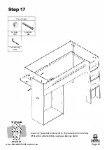 Предварительный просмотр 16 страницы fantastic furniture Cabin King Single Loft Bed Manual