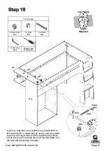 Предварительный просмотр 17 страницы fantastic furniture Cabin King Single Loft Bed Manual