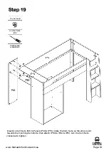 Предварительный просмотр 18 страницы fantastic furniture Cabin King Single Loft Bed Manual