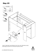 Предварительный просмотр 19 страницы fantastic furniture Cabin King Single Loft Bed Manual