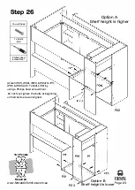 Предварительный просмотр 23 страницы fantastic furniture Cabin King Single Loft Bed Manual