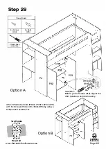 Предварительный просмотр 25 страницы fantastic furniture Cabin King Single Loft Bed Manual