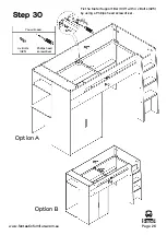 Предварительный просмотр 26 страницы fantastic furniture Cabin King Single Loft Bed Manual