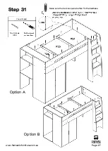 Предварительный просмотр 27 страницы fantastic furniture Cabin King Single Loft Bed Manual