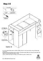 Предварительный просмотр 29 страницы fantastic furniture Cabin King Single Loft Bed Manual