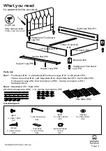 Предварительный просмотр 4 страницы fantastic furniture Chester Queen Bed Manual