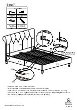 Предварительный просмотр 9 страницы fantastic furniture Chester Queen Bed Manual