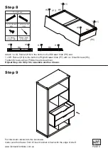 Предварительный просмотр 8 страницы fantastic furniture CODA INSERT 2 DRAWER Manual