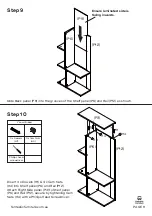 Предварительный просмотр 9 страницы fantastic furniture CODY DESK HUTCH Manual