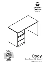 Предварительный просмотр 1 страницы fantastic furniture Cody Desk Student 2 Drawer Manual