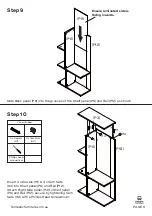 Предварительный просмотр 9 страницы fantastic furniture COMO DESK HUTCH Manual