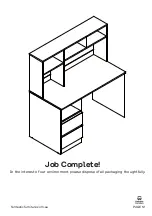 Preview for 12 page of fantastic furniture COMO DESK HUTCH Manual