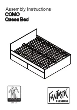 fantastic furniture COMO Queen Bed Assembly Instructions Manual предпросмотр