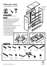 Предварительный просмотр 4 страницы fantastic furniture COMO TALLBOY 6 DRW Manual