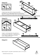 Предварительный просмотр 13 страницы fantastic furniture COMO TALLBOY 6 DRW Manual