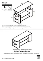 Предварительный просмотр 9 страницы fantastic furniture COMO TV Stand Manual