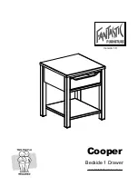 fantastic furniture Cooper Bedside 1 Drawer Manual предпросмотр