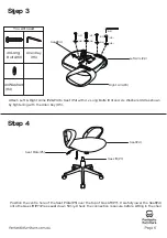 Предварительный просмотр 6 страницы fantastic furniture COSMO Office Chair Manual