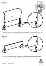 Предварительный просмотр 5 страницы fantastic furniture Crescent Bed Queen Manual