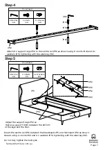 Предварительный просмотр 7 страницы fantastic furniture Crescent Bed Queen Manual