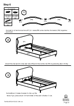 Предварительный просмотр 8 страницы fantastic furniture Crescent Bed Queen Manual