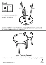 Предварительный просмотр 5 страницы fantastic furniture Duo Table Nest Set Manual