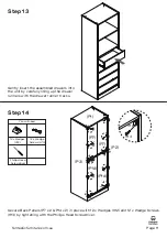 Предварительный просмотр 11 страницы fantastic furniture Eden Utility 5 Drawer 2 Shelf Manual