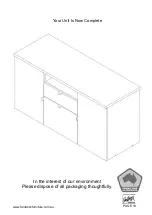 Предварительный просмотр 19 страницы fantastic furniture Forbes Credenza File Cabinet Manual