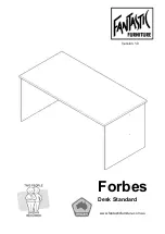 fantastic furniture Forbes Desk Standard Assembly Instructions Manual предпросмотр