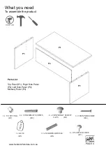 Предварительный просмотр 4 страницы fantastic furniture Forbes Desk Standard Assembly Instructions Manual