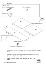 Предварительный просмотр 5 страницы fantastic furniture Forbes Desk Standard Assembly Instructions Manual