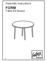 fantastic furniture FORM Assembly Instructions предпросмотр