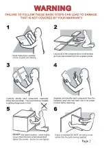 Preview for 2 page of fantastic furniture Foxy Storage Ottoman Assembly Instructions Manual