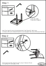 Preview for 4 page of fantastic furniture Foxy Storage Ottoman Assembly Instructions Manual