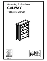 fantastic furniture GALWAY Assembly Instructions Manual предпросмотр