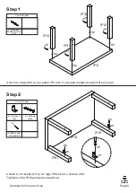 Предварительный просмотр 5 страницы fantastic furniture Geo Utility Table Quick Start Manual